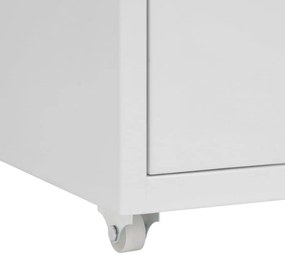 vidaXL Αρχειοθήκη Φορητή Γκρι 28 x 41 x 69 εκ. Μεταλλική