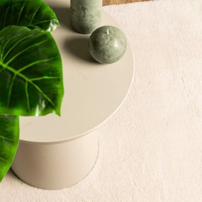 vidaXL Χαλί HUARTE με Κοντό Πέλος Μαλακό/ Πλενόμενο Μπεζ 240x240 εκ.