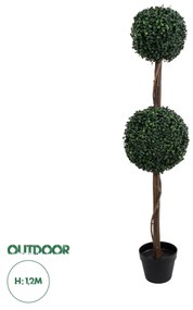 GloboStar® Artificial Garden BUXUS 20399 Τεχνητό Διακοσμητικό Φυτό Πυξός Υ120cm