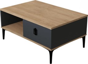 Τραπεζάκι Σαλονιού Sapphire Δρυς / Ανθρακί PAFLAMO 90x60x18