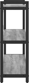 vidaXL Ράφι Βιβλίων Γκρι sonoma 80 x 30 x 85 cm Επεξεργασμένο ξύλο