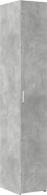 vidaXL Ντουλάπι Αποθήκευσης Στενό Γκρι 30x42,5x225 εκ. Επεξεργ. Ξύλο