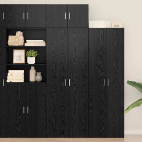 vidaXL Ντουλάπι αποθήκευσης 2 pcs Μαύρη Οξυά 70 x 42,5 x 185 εκ