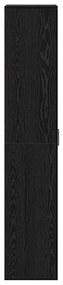 vidaXL Highboard Μαύρη δρυς 60 x 35 x 180 εκατοστά Επεξεργασμένο ξύλο