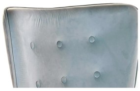 Κάθισμα DKD Home Decor Sky μπλε Φυσικό πολυεστέρας Ξύλο 67 x 75 x 96 cm