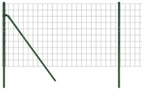vidaXL Συρματόπλεγμα Περίφραξης Πράσινο 0,8x25 μ. Γαλβανισμένο Ατσάλι