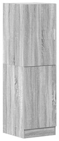 Ντουλάπι Κουζίνας Γκρι sonoma 38x41,5x131,5 εκ. Επεξεργ. Ξύλο - Γκρι