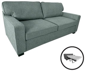 Καναπές-κρεβάτι διθέσιος με αναδιπλούμενο στρώμα Polaris pakoworld φυστικί ύφασμα 181x91x83εκ