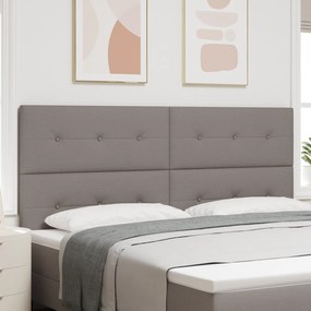 vidaXL Κεφαλάρι Ρυθμιζόμενο Ύψος με κεφαλάρι Taupe 200 cm ύφασμα