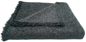 Ριχτάρι Acrylic-Polycotton Πολυθρόνας 180x180εκ. Σενίλ Ψάθα Sky Grey Komvos Home 7045512-12