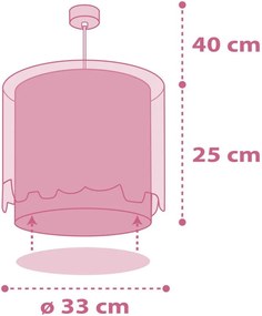 Φωτιστικό οροφής Ango Little Elephant-Ροζ