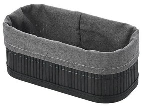 Καλάθι Αποθήκευσης (19.5x10x8) Estia Bamboo Essentials Black 02-19679