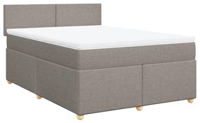 ΚΡΕΒΑΤΙ BOXSPRING ΜΕ ΣΤΡΩΜΑ TAUPE 140X200 ΕΚ. ΥΦΑΣΜΑΤΙΝΟ 3286700