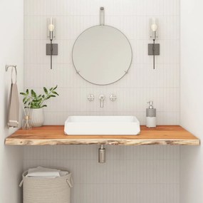 vidaXL Πάγκος Μπάνιου Ορθογώνιος 90x60x2,5 εκ. από Μασίφ Ξύλο Ακακίας