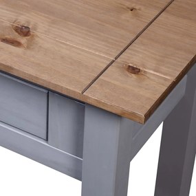 vidaXL Κονσόλα Τραπέζι Γκρι 110x40x72εκ Μασίφ ξύλο πεύκου Σειρά Panama
