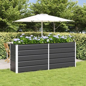 vidaXL Γλάστρα Ανθρακί 195 x 50 x 75 εκ Επικαλυμμένος Χάλυβας