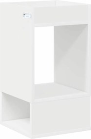 vidaXL End Table Λευκό 30 x 30 x 56 εκ. Επεξεργασμένο ξύλο