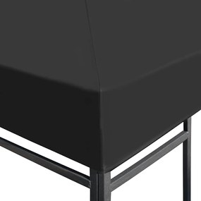vidaXL Κάλυμμα για Κιόσκι Γκρι 3 x 3 μ. 310 γρ./μ²
