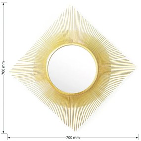 ΚΑΘΡΕΠΤΗΣ SUNSHINE PAKOWORLD ΧΡΥΣΟ 70X3X70ΕΚ