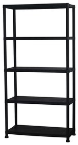 Ράφια Marbueno Μαύρο Πλαστική ύλη 40 x 180 x 90 cm