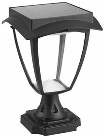 Ηλιακό Φωτιστικό Κήπου LED 2W 110lm 170° Αδιάβροχο IP44 Επιτοίχιο 3σε1 Θερμό + Φυσικό + Ψυχρό Λευκό Μαύρο Ματ 2889 VTAC-2889-Μαύ 2889