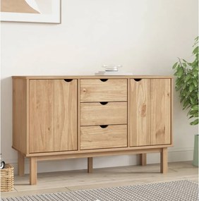 vidaXL Ντουλάπι OTTA 113,5 x 43 x 73 εκ. από Μασίφ Ξύλο Πεύκου