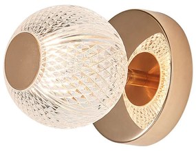 Φωτιστικό Επίτοιχο Braytron BV01-00013 Χρυσό Ματ (Gold Mat- Satin)