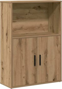 vidaXL Βιβλιοθήκη Αρτισιανή Δρυς 60x24x85 εκ. Επεξ. Ξύλο