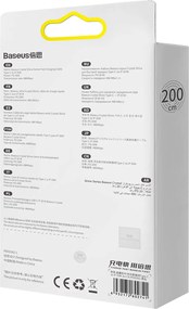 Baseus Crystal Shine cable USB-C to Lightning, 20W, PD, 2m (black)