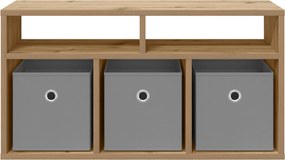 vidaXL Χαμηλό γραφείο 72 x 22,5 x 38 εκ Artisan Oak