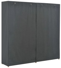 vidaXL Ντουλάπα Γκρι 173 x 40 x 170 εκ. Υφασμάτινη