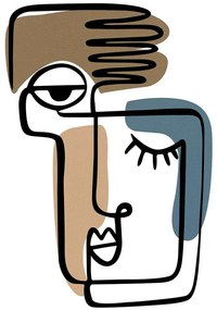 Διακοσμητικό Τοίχου Kubizm 279ENZ2638 38x55cm Multi Wallity Metal,Wood