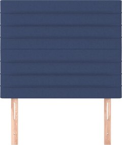 vidaXL Κεφαλάρι Μπλε 100x5x118/128 εκ. Ύφασμα