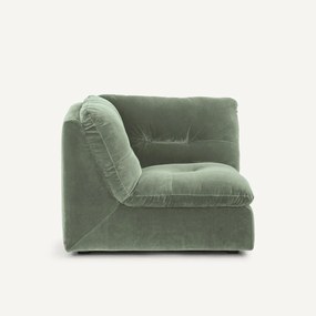 Γωνιακή πολυθρόνα σύνθεσης, βελούδο, Giuliano