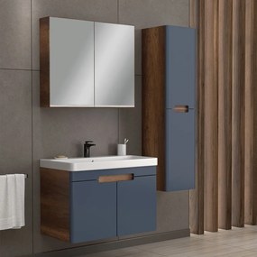 Martin Trend 80 Anthracite  MDF - Πάγκος με Νιπτήρα &amp; Καθρέπτη