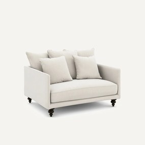 Διθέσιος καναπές compact από βελούδο chenille, Lazare