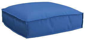 vidaXL Μαξιλάρι παλέτας για κάθισμα Μπλε Ρουά 50 x 50 x 12 cm