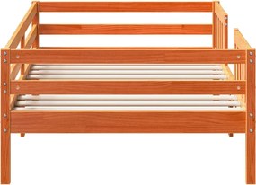 vidaXL Σκελετός Κρεβ. Χωρίς Στρώμα Καφέ Κεριού 100x200 εκ Μασίφ Πεύκο