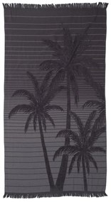 Πετσέτα Θαλάσσης - Παρεό (90x170) Anna Riska Miami Dark Grey
