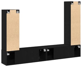 vidaXL Σετ επίπλου τηλεόρασης 6 pcs Μαύρη δρυς 30.5 x 30 x 110 εκ.