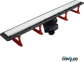 Karag Confluo Frameless Line Bianco - Γραμμικό Σιφώνι Δαπέδου - 85 εκ.