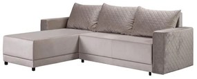 Γωνιακός Καναπές - Κρεβάτι LOTOS Καφέ 237x168x80εκ 237x168x80 εκ.