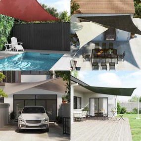 vidaXL Πανί Σκίασης Taupe 3 x 4 x 4 μ. από HDPE 160 γρ./μ²
