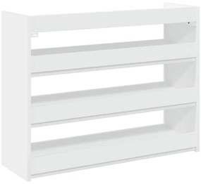 Ράφι παπουτσιών Λευκό 80x25x62 cm Κατασκευασμένο ξύλο - Λευκό