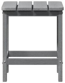 vidaXL Τραπέζι Παγκάκι Adirondack Ανοιχτό Γκρι 38x38x45 εκ HDPE