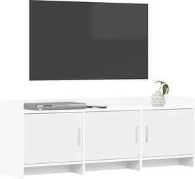 vidaXL Ντουλάπι TV 130 x 33 x 47 εκ Λευκό Επεξεργασμένο Ξύλο