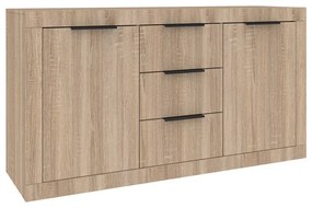Μπουφές Doha pakoworld σε sonoma απόχρωση 150x45x80.5εκ