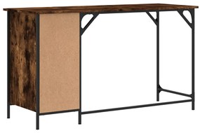 vidaXL Γραφείο Υπολογιστή Καπνιστή Δρυς 131x48x75εκ. από Επεξεργ. Ξύλο