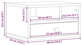 ΒΑΣΗ ΕΚΤΥΠΩΤΗ ΚΑΠΝΙΣΤΗ ΔΡΥΣ 40X32X22,5 ΕΚ. ΕΠΕΞΕΡΓΑΣΜΕΝΟ ΞΥΛΟ 840608