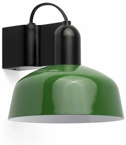 Φωτιστικό Τοίχου Tatawin Metal 1xE27 20335-144 14x15,5cm Black-Green Faro Barcelona